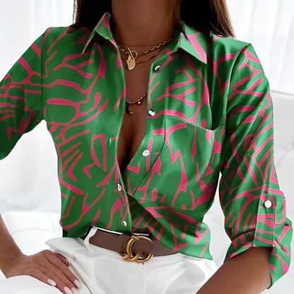 MEGAN | ELEGANTE BLOUSE MET PRINT